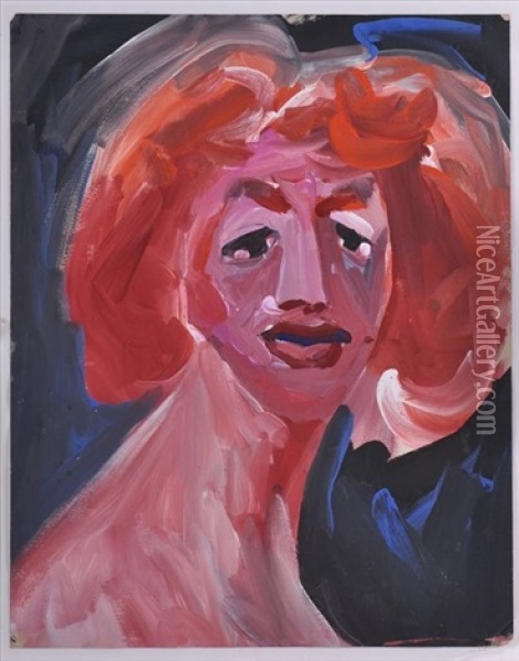 Portrait Of A Woman No.147 Oil Painting - Merton Clivette