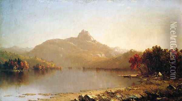 An October Afternoon Oil Painting - Sanford Robinson Gifford