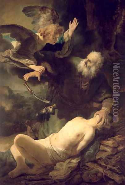 The Sacrifice of Abraham 1635 Oil Painting - Harmenszoon van Rijn Rembrandt