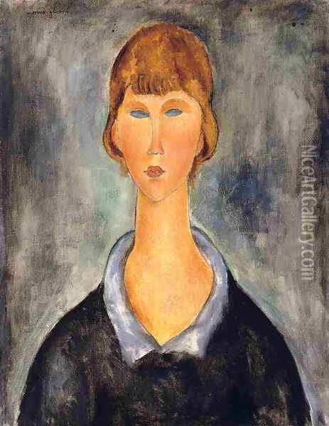 Portrait of a Young Woman II Oil Painting - Amedeo Modigliani