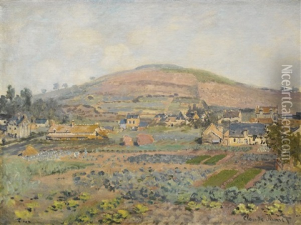 Le Mont Riboudet A Rouen Au Printemps Oil Painting - Claude Monet
