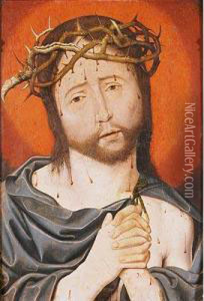 Cristo Varon De Dolores Oil Painting - Jan Mostaert