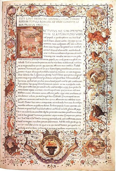 Livius Codex Oil Painting - Italian Miniaturist