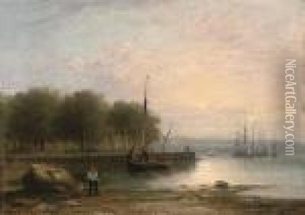 Low-tide Oil Painting - George Vincent