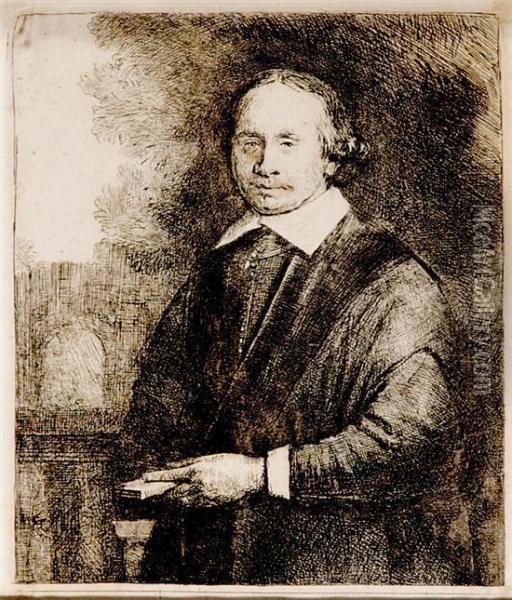 Portrait Of Man Oil Painting - Rembrandt Van Rijn