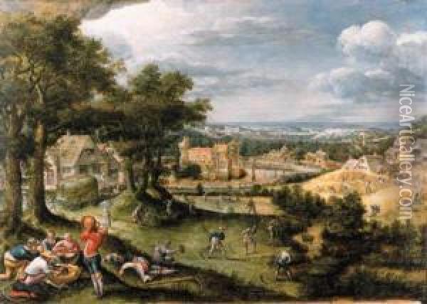 An Allegory Of Summer Oil Painting - Frans I Francken
