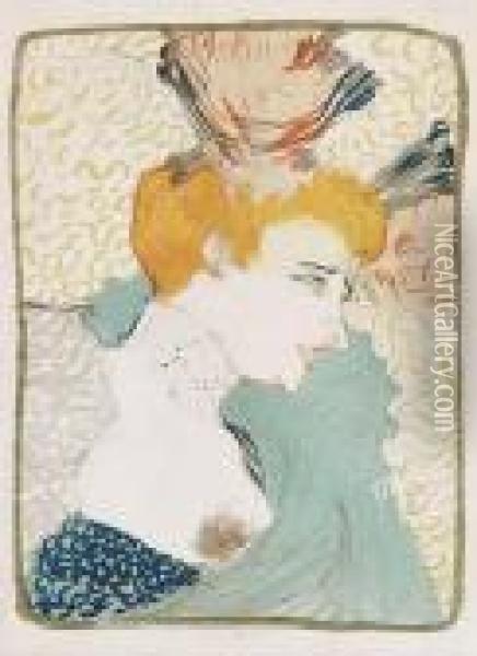 Mademoiselle Marcellelender, En Buste Oil Painting - Henri De Toulouse-Lautrec