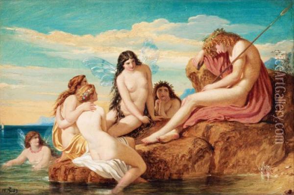Dionysus And Sea Nymphs Oil Painting - Joseph Noel Paton