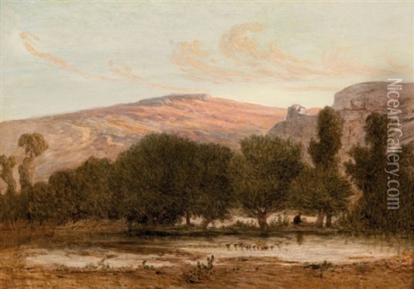 Paysage De Provence Oil Painting - Prosper-Joseph Gresy