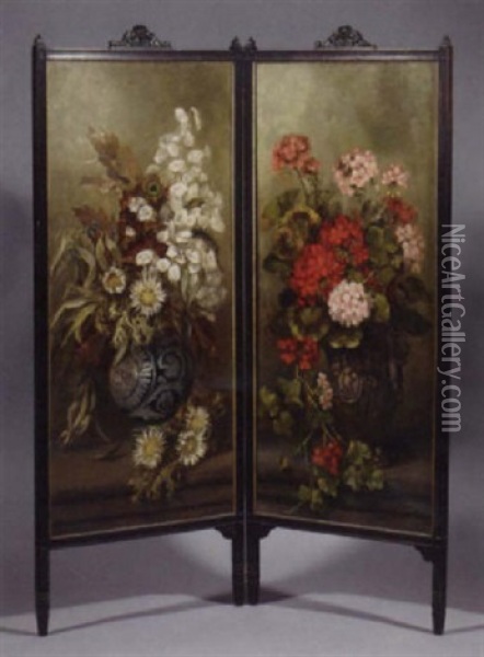 Flower Still Life Oil Painting - Maria Catharina van Eeghen