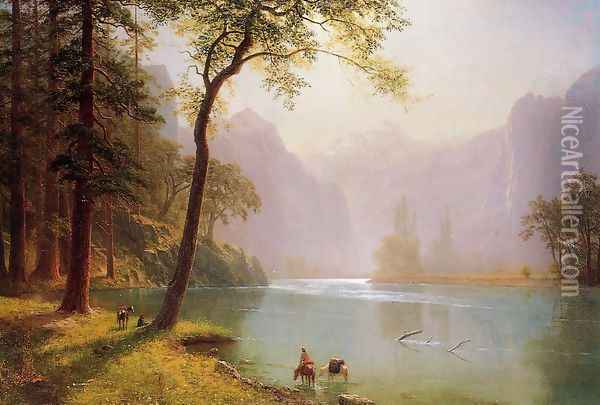 Kern's River Valley, California Oil Painting - Albert Bierstadt