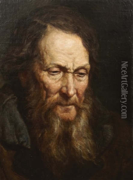 Portrait D'homme Oil Painting - Franciszek Streitt