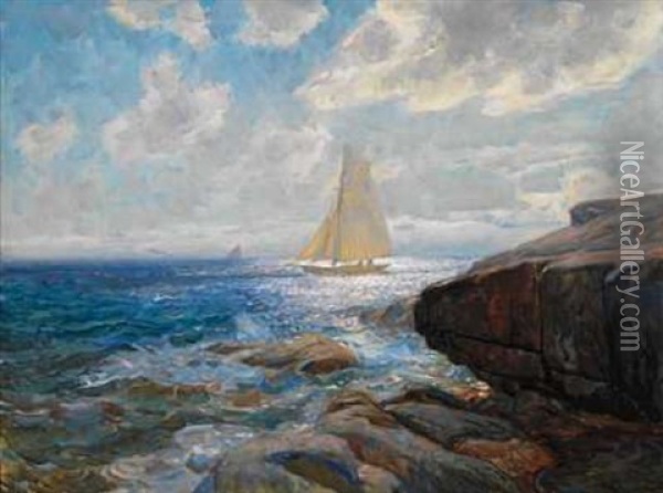 Sommer Oil Painting - Thorolf Holmboe