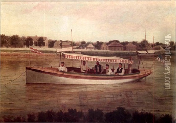 Scene On Bayou St. John Oil Painting - August Norieri