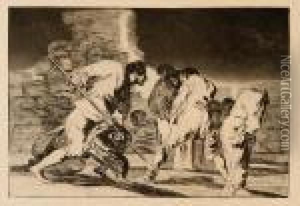 Hizonos Dios Y Maravillamos Nos (disparate Furioso) Oil Painting - Francisco De Goya y Lucientes
