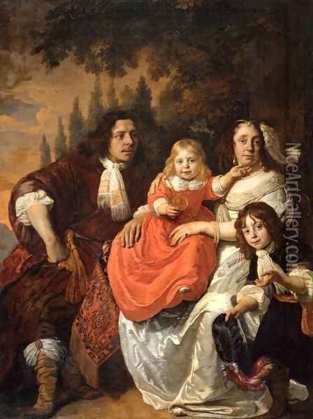 The Reepmaker Family of Amsterdam Oil Painting - Bartholomeus Van Der Helst