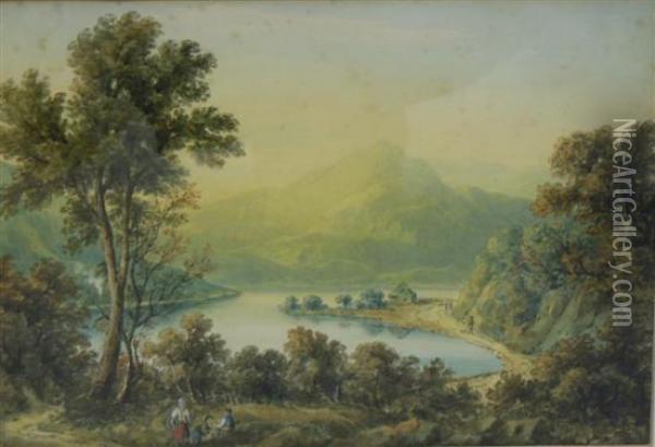 Loch Arch And Ben Lomond Oil Painting - Nicholson, F.