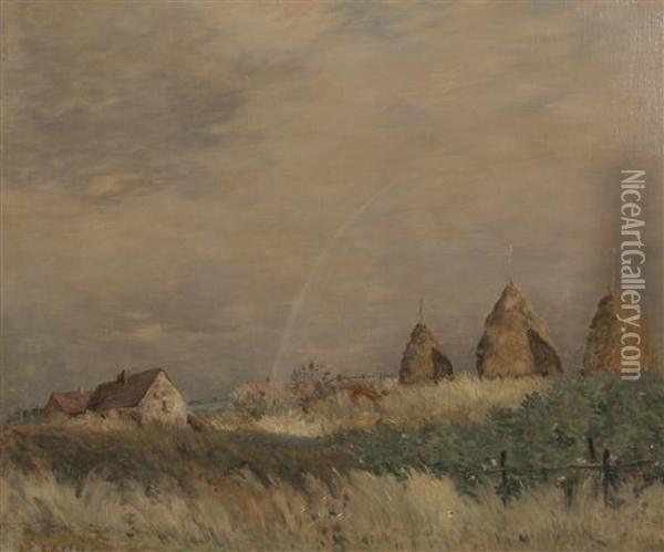 The French Countryside Oil Painting - Jean-Charles Cazin