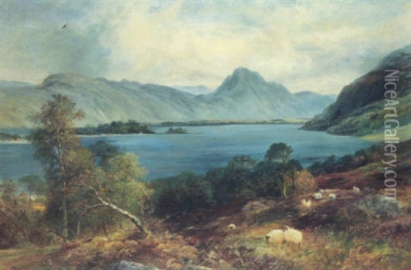 Highland Loch Oil Painting - John MacWhirter