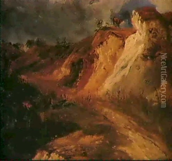 Approche De L'orage Oil Painting - Paul Huet
