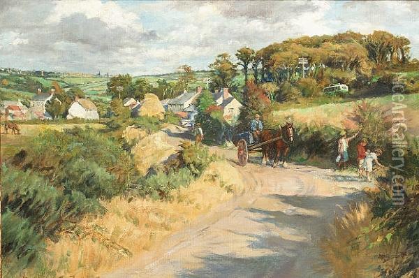 Blackberry Pickers Oil Painting - Stanhope Alexander Forbes