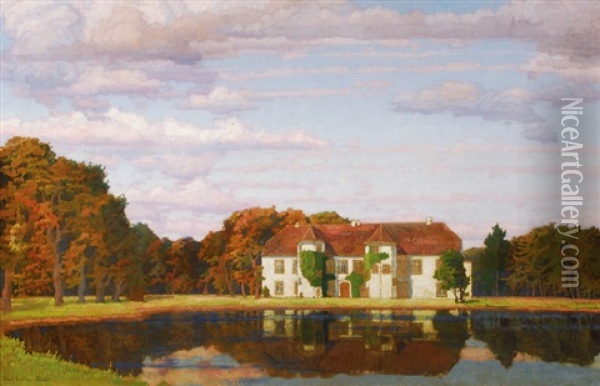 The Manor House Of Tangstedt Oil Painting - Richard Kaiser