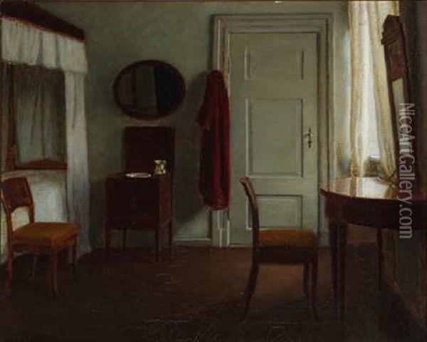 Interior Oil Painting - Elisabeth Moeller Wandel