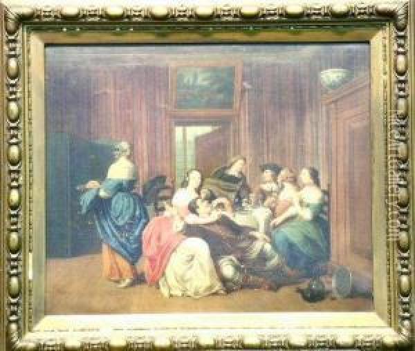 Merry Company Oil Painting - Josef Horemans Younger The Jan
