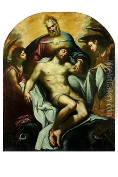 Trinita Oil Painting - Lodovico (Il Cigoli) Cardi