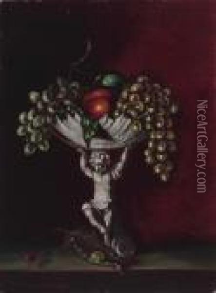 Compote With Fruit Oil Painting - John Steuart Curry