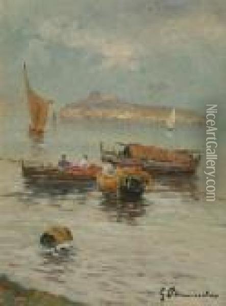 Pescatori Oil Painting - Giuseppe Pennasilico
