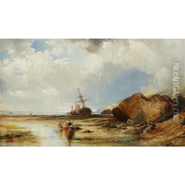 Coastal View Oil Painting - Thomas Moran