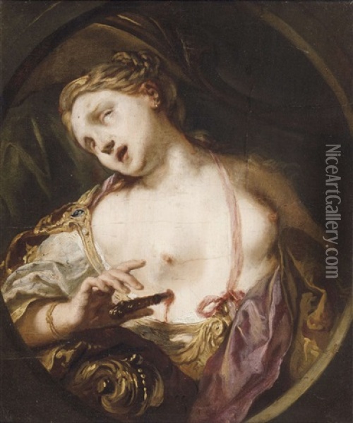 Le Suicide De Lucrece Oil Painting - Johann Liss