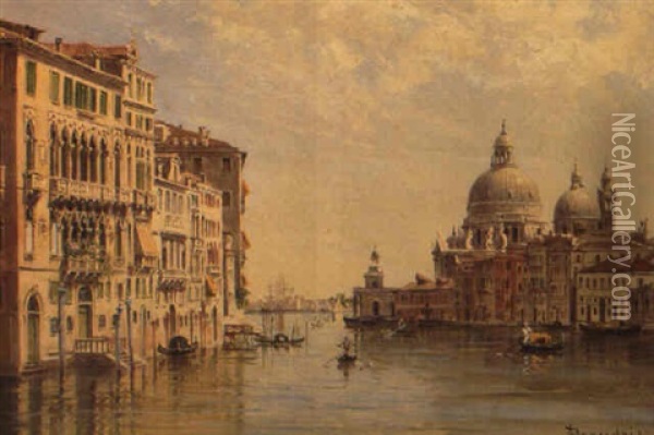 The Dogana, Venice Oil Painting - Antonietta Brandeis