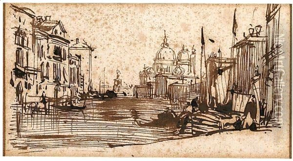 The Grand Canal, Venice 2 Oil Painting - Richard Parkes Bonington