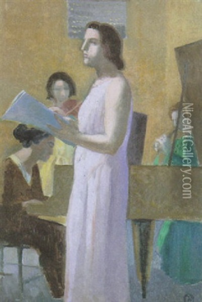 Le Recital Oil Painting - Maurice Denis