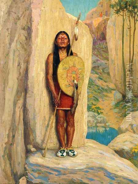 The Sentinel Oil Painting - Eanger Irving Couse