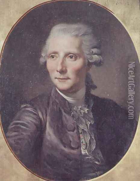 Portrait of Pierre Augustin Caron de Beaumarchais 1732-99 after a painting by Jean Baptiste Greuze Oil Painting - Paul Constant Soyer