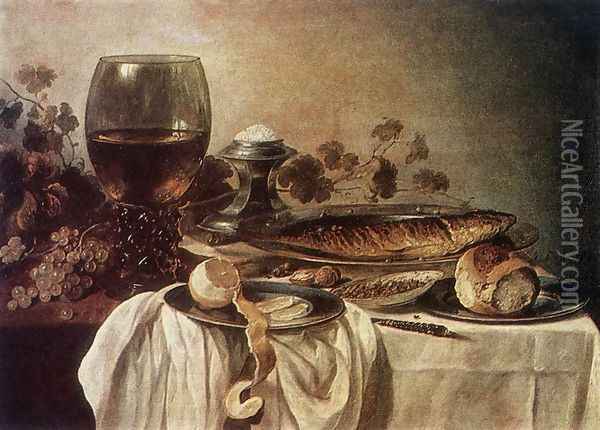 Breakfast-piece 1646 Oil Painting - Pieter Claesz.