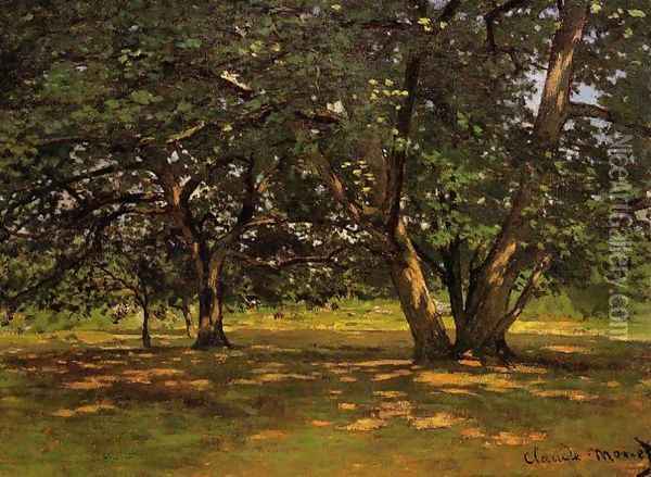Fontainebleau Forest Oil Painting - Claude Oscar Monet