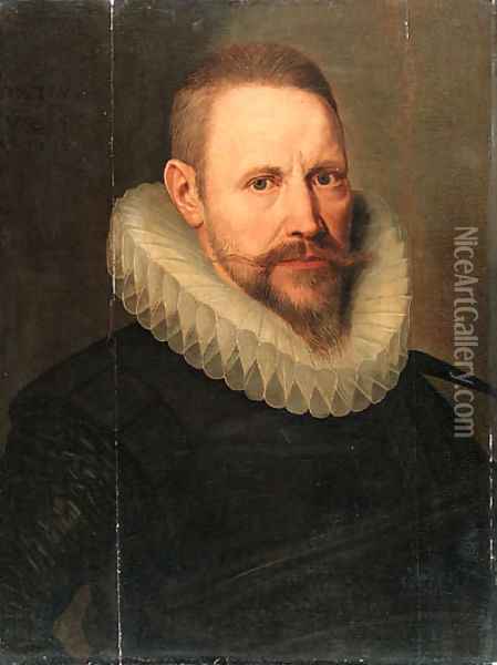 Portrait of a gentleman Oil Painting - Hieronymus Kessel