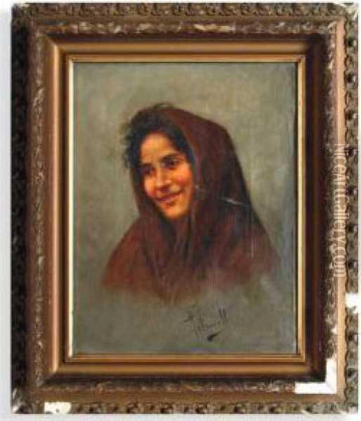 Retrato De Mujer Oil Painting - Arturo Petrocelli