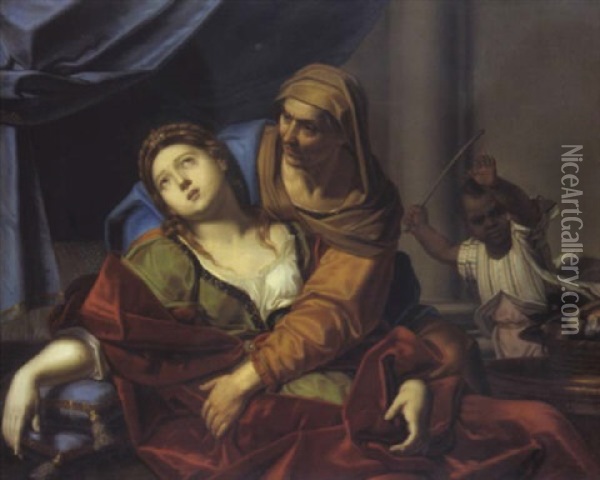 La Morte Di Cleopatra Oil Painting - Michele Desubleo