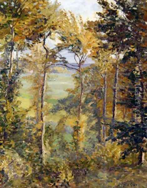 Wooded Landscape at Tibermont Neuville Les Dieppes Oil Painting - Spencer Frederick Gore