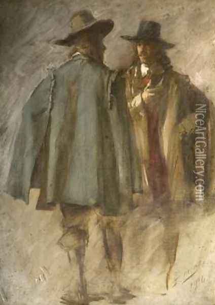 Flight of Five Members 1914 2 Oil Painting - John Seymour Lucas