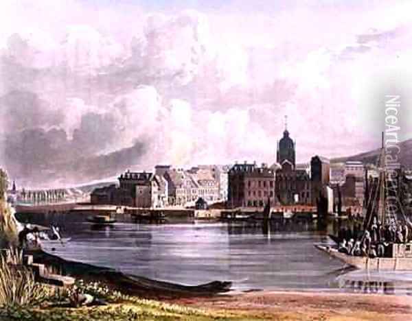 Elbeuf from Views on the Seine Oil Painting - John Gendall