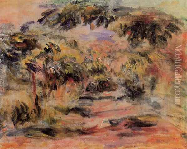 The Footpath Oil Painting - Pierre Auguste Renoir