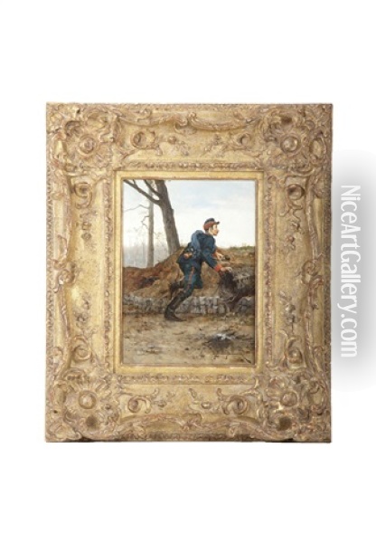 French Soldier Oil Painting - Etienne Prosper Berne-Bellecour
