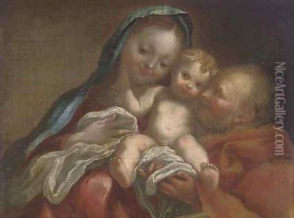 The Holy Family Oil Painting - Ignazio Stella (see Stern Ignaz)