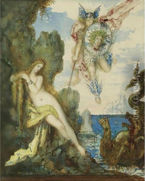 Persee Et Andromede Oil Painting - Gustave Moreau
